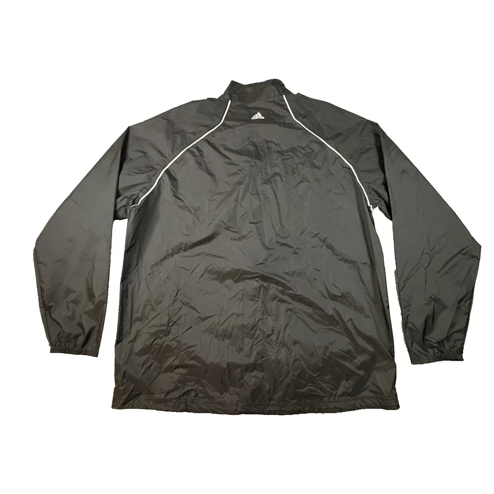 Adidas Golf Men's XXL Black ClimaProof Packable Rain Jacket Full Zip Windbreaker